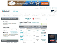 Tablet Screenshot of nebraskagasprices.com